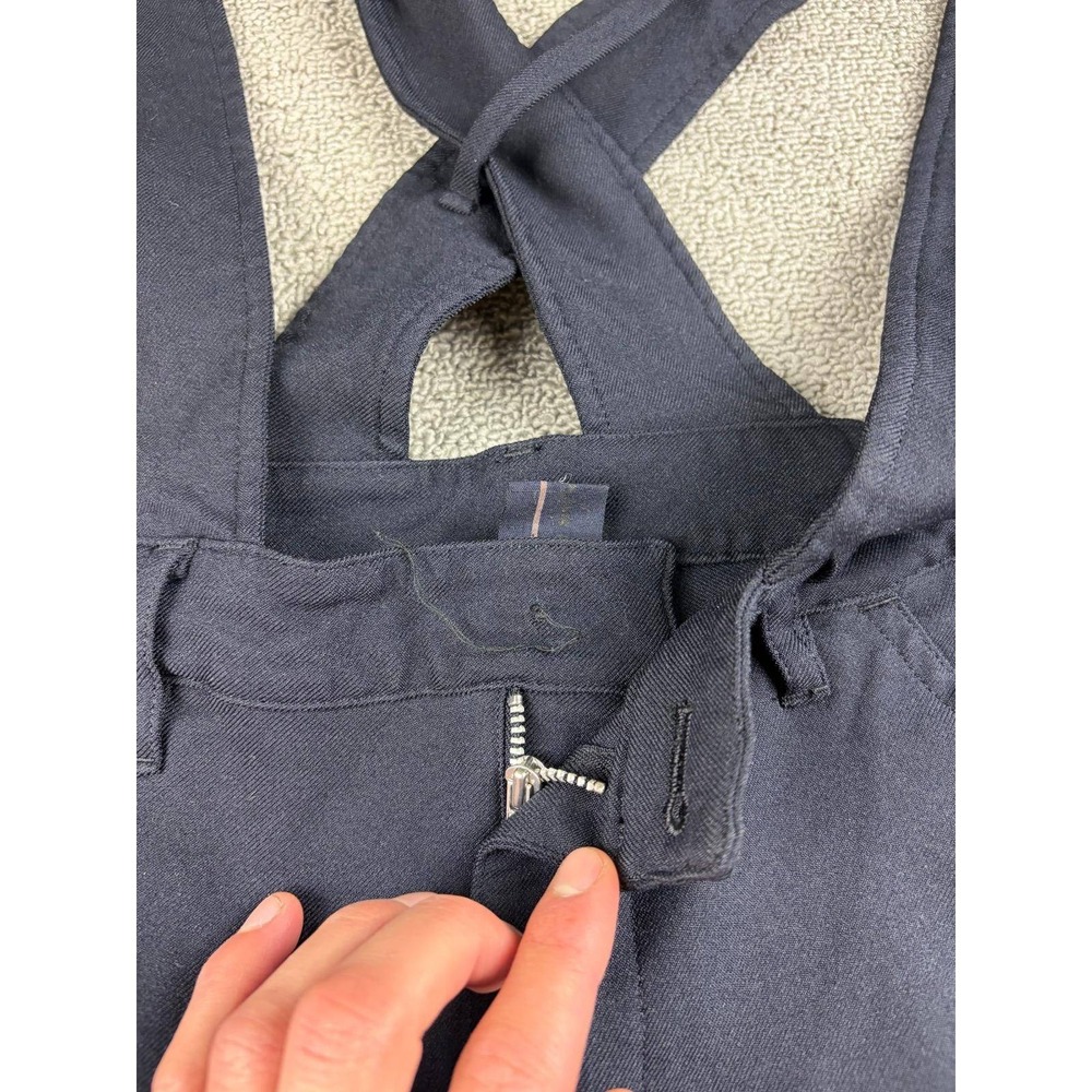 COMME des GARÇONS GIRL Suspender Pants Women M Navy Relaxed Japan Made CDG Rare‎ - Picture 12 of 12